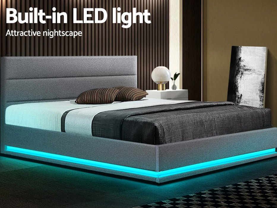Ulen Fabric LED Lift Bed