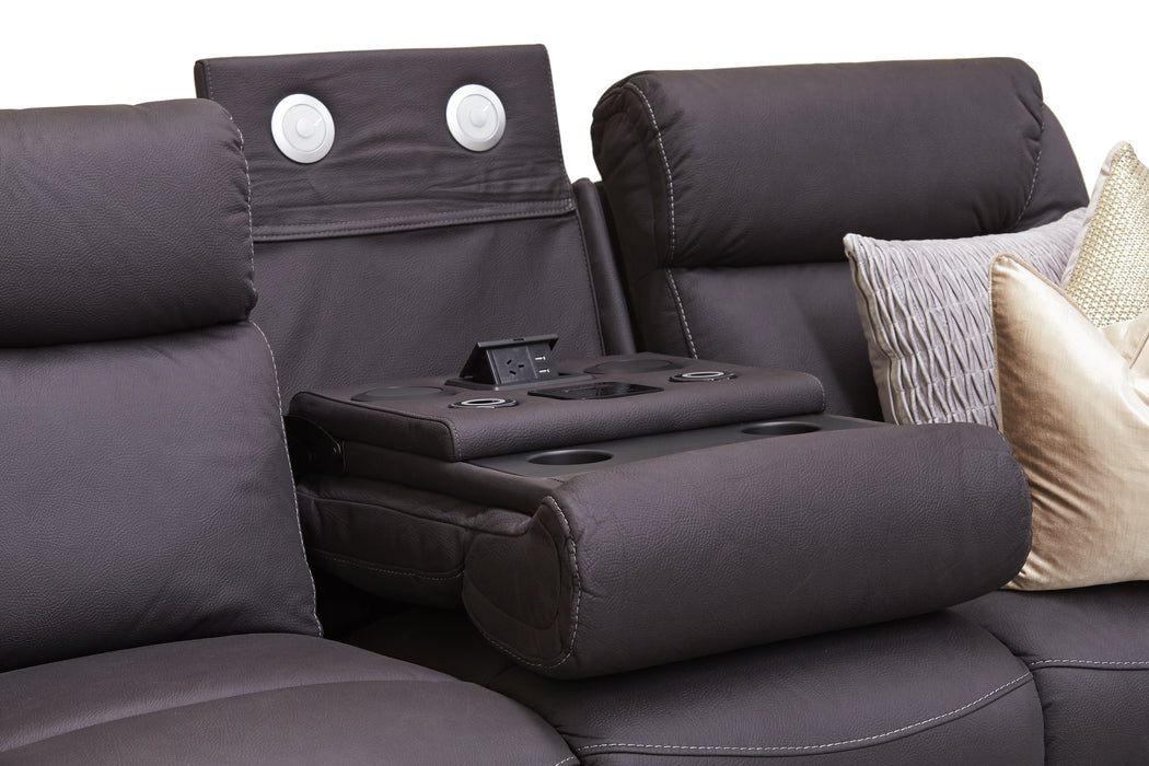 Excalibur Leather Electric Recliner Lounge