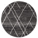 Oasis Noah Charcoal Contemporary Round Rug