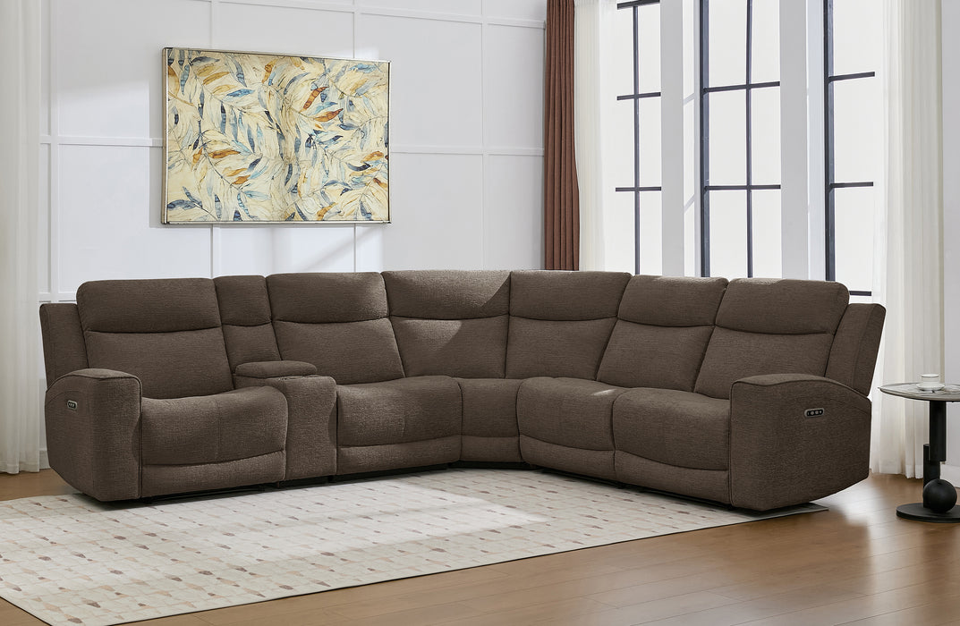 Zool 5 Seater Fabric Electric Corner Modular
