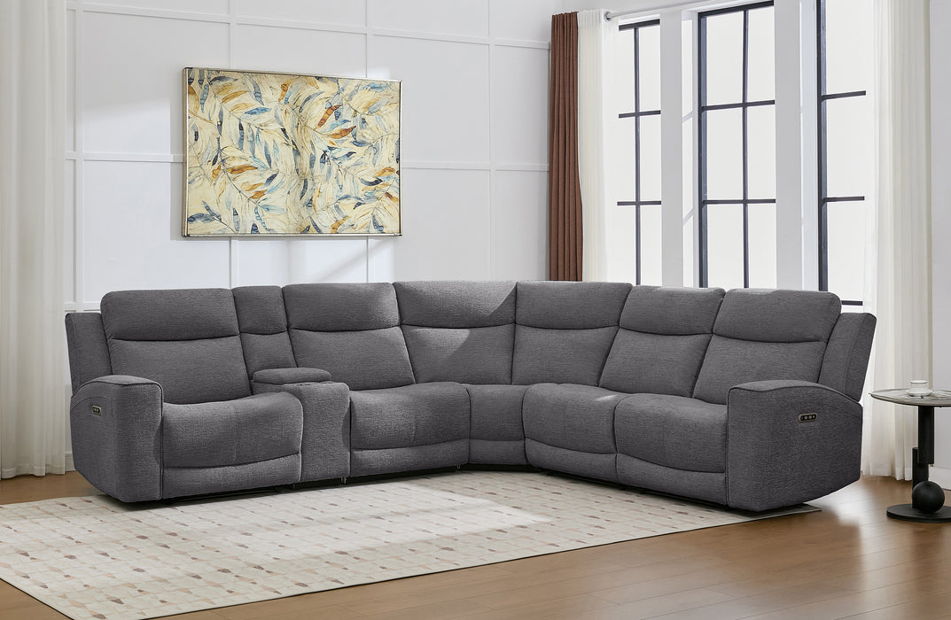 Zool 5 Seater Fabric Electric Corner Modular