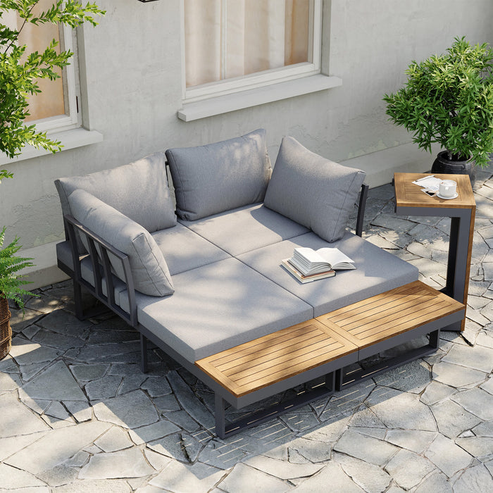 Belize 4 Seater Outdoor Lounge Setting with Coffee Table