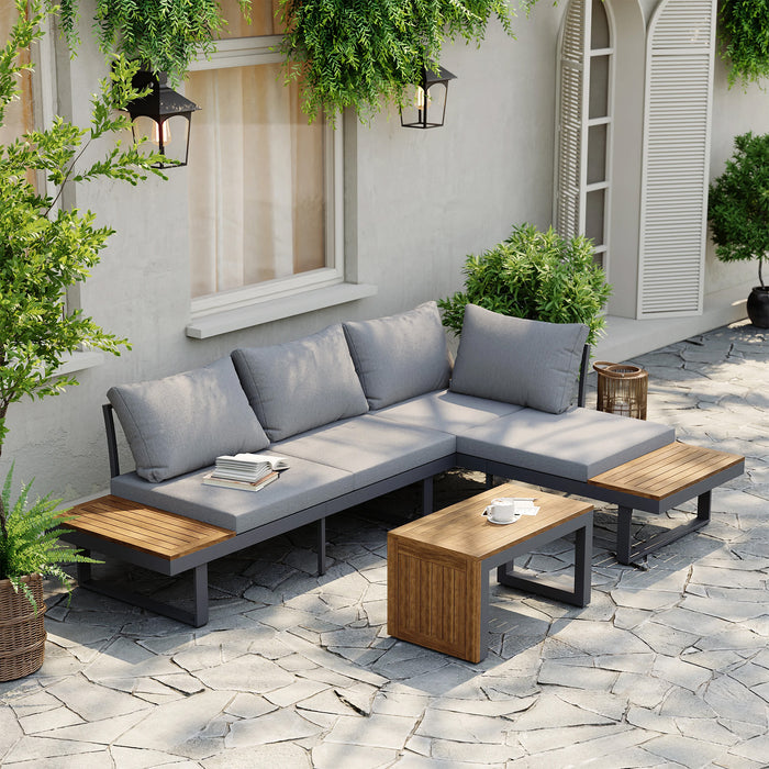 Belize 4 Seater Outdoor Lounge Setting with Coffee Table