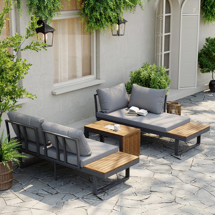 Belize 4 Seater Outdoor Lounge Setting with Coffee Table