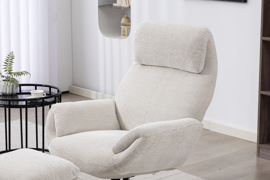 Cosmo Swivel Chair with Stool