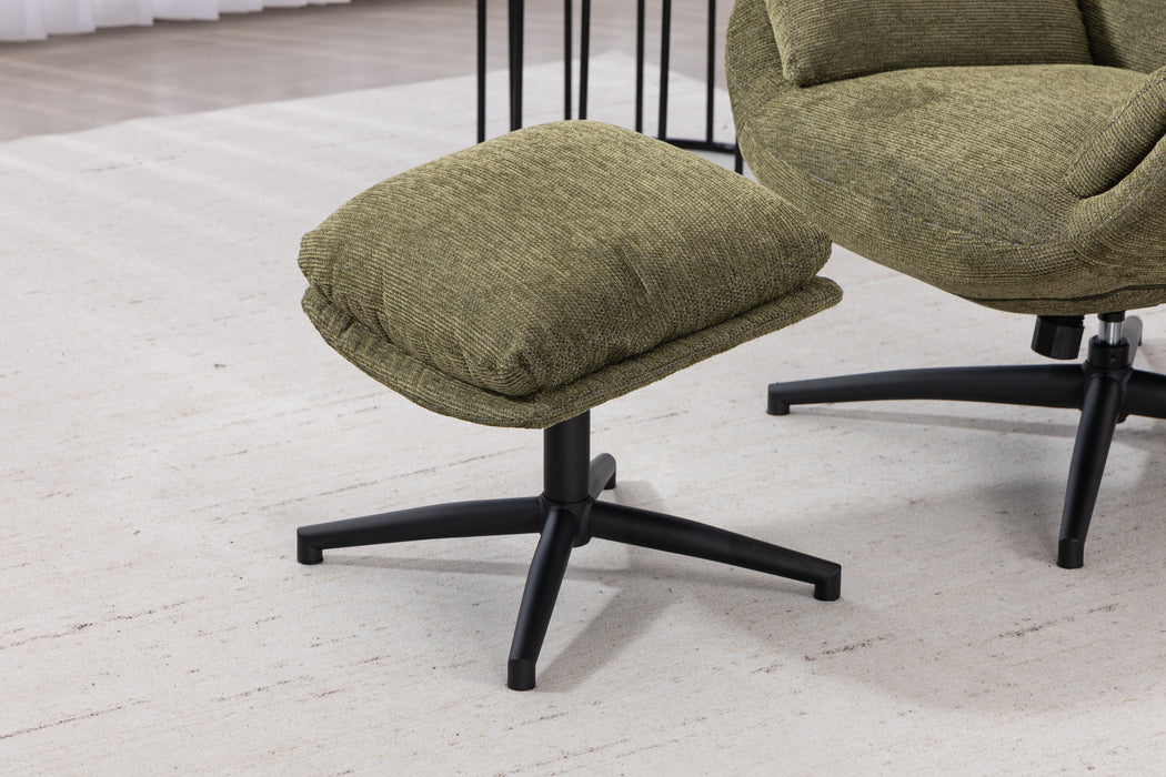 Cosmo Swivel Chair with Stool