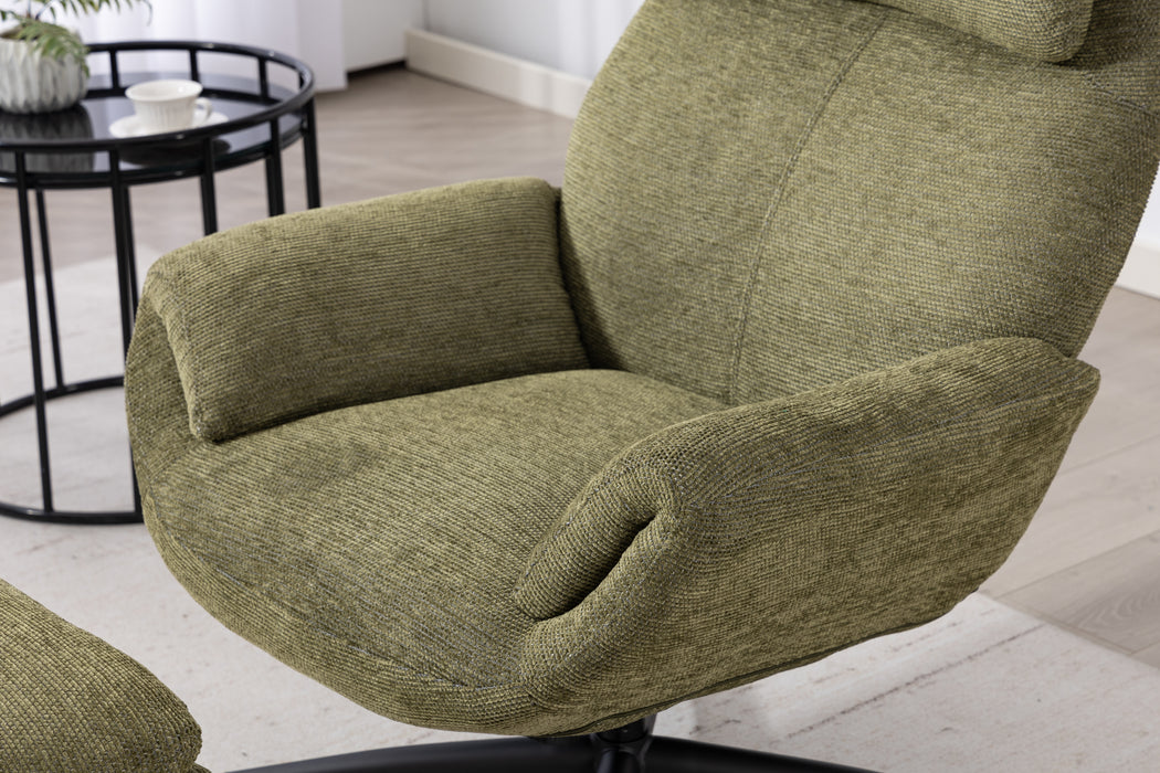 Cosmo Swivel Chair with Stool