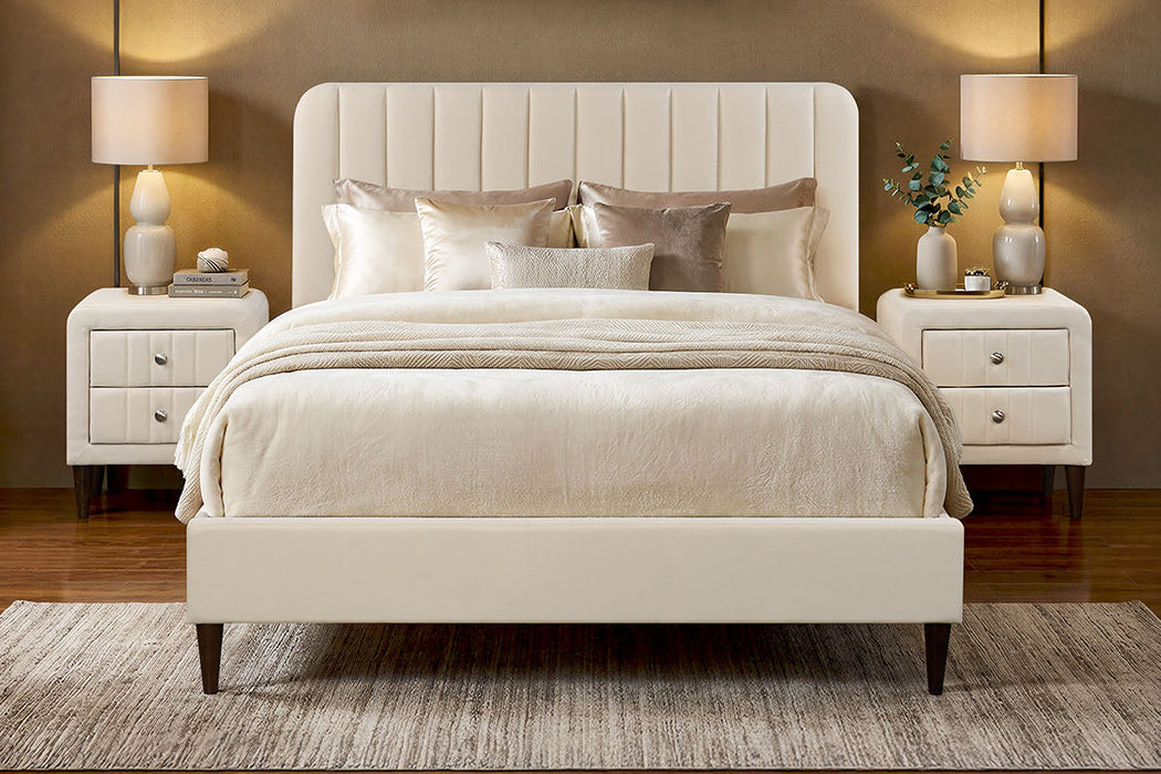 Minolta 3 Piece Fabric Bedroom Suite