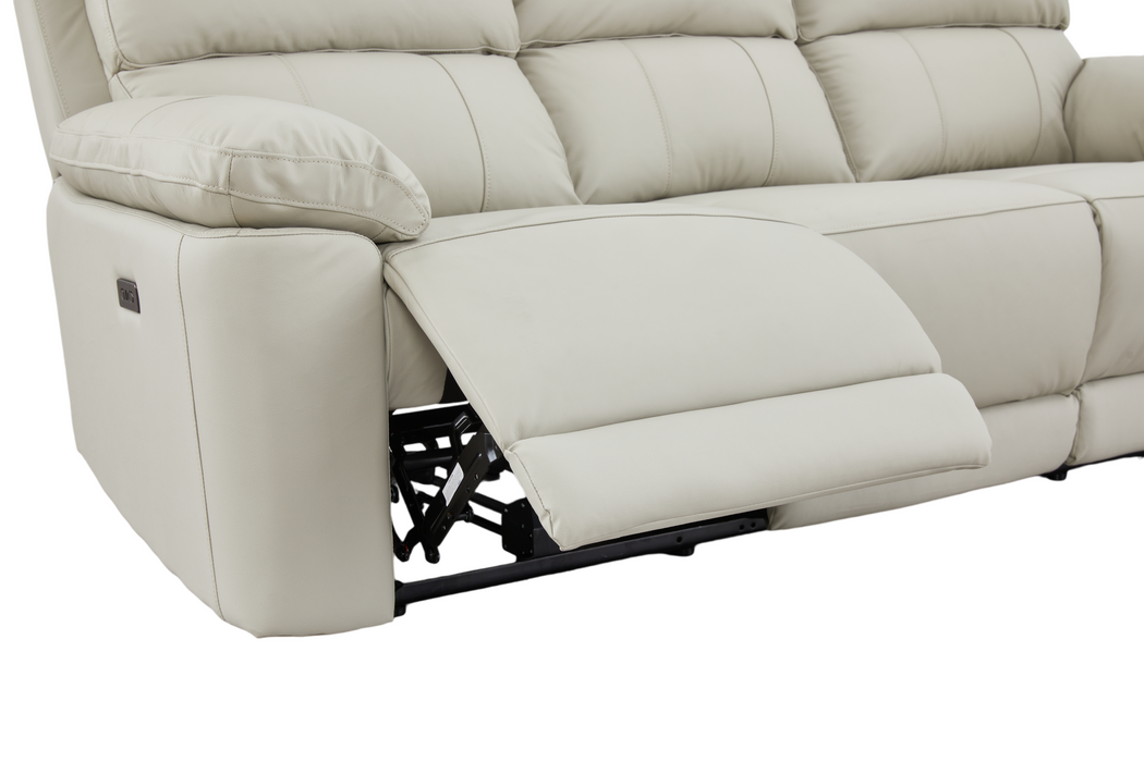 Angelo Electric Recliner Leather Lounge Suite