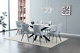 Soverign dining table with Grey chairs