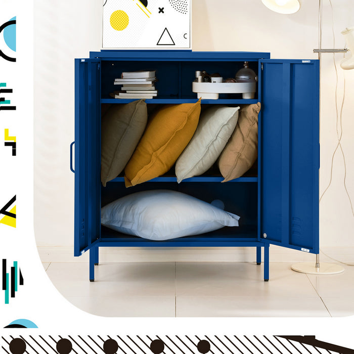 Buffet Sideboard Metal Cabinet - SWEETHEART Blue