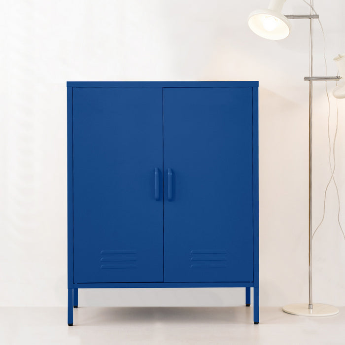 Buffet Sideboard Metal Cabinet - SWEETHEART Blue