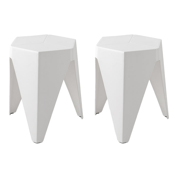Puzzle Stackable Barstools (Set of 2)