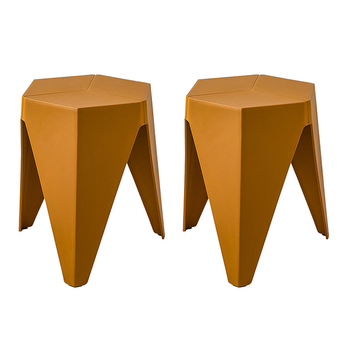 Puzzle Stackable Barstools (Set of 2)