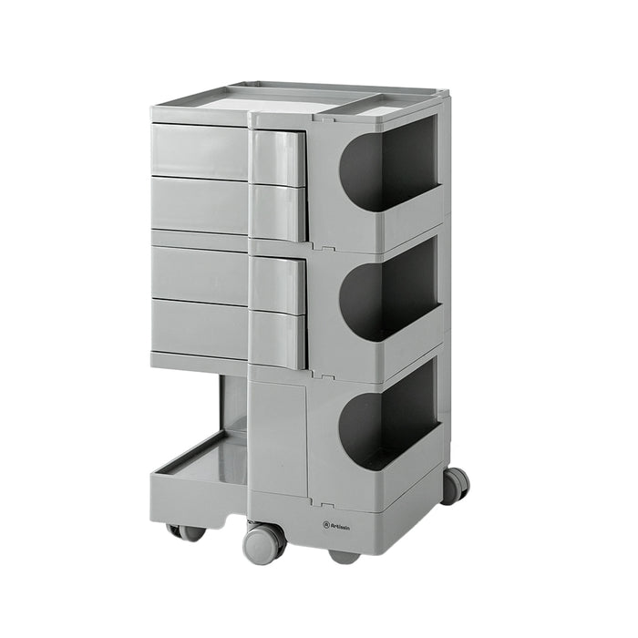 In Storage Trolley Bedside Table 5 Tier Cart Boby Replica Grey