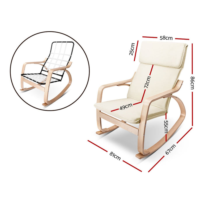Rocking Armchair Nursing Bentwood Aero