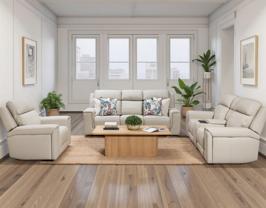 Aquila Electric Recliner Leather Lounge Suite