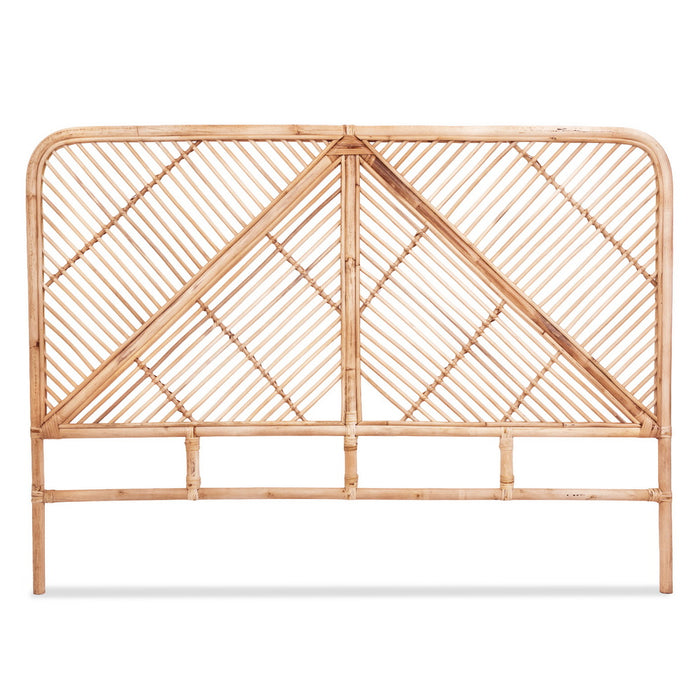 Bed Headboard Queen Bedhead Rattan - FRED Pine