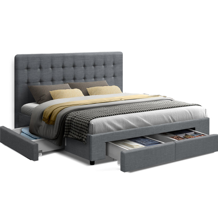 Avillo Fabric Bed with Storage Drawers
