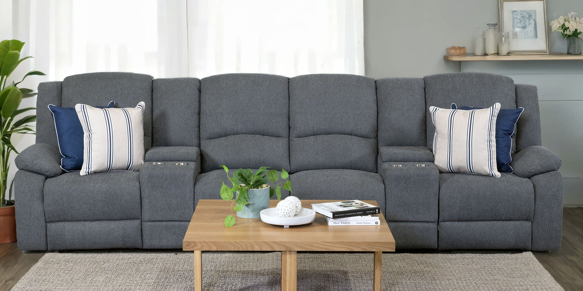 Captain 4Str Fabric Home Theatre — Furniture Bazaar