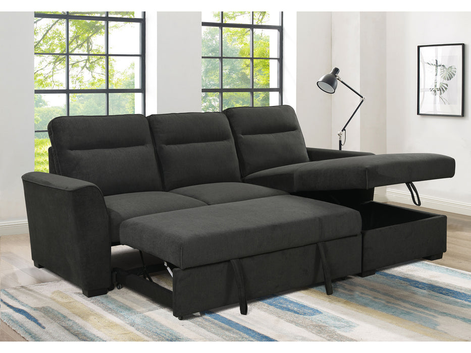 Belino 3 Seater Chaise with Sofabed + Storage
