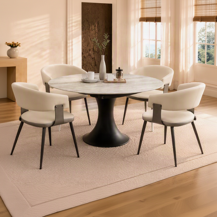 Sabeena Round Extension Dining Suite