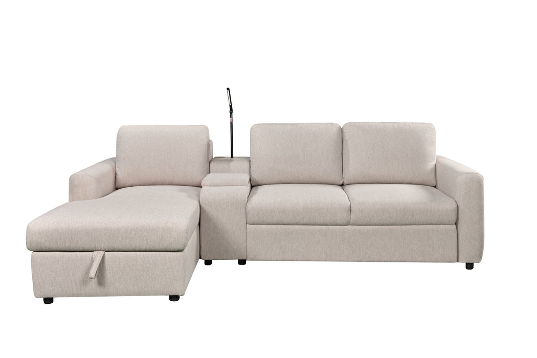 Drew 3 Seater Pull Out Sofabed with Storage Chaise