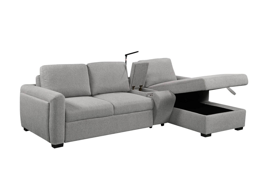 Drew 3 Seater Pull Out Sofabed with Storage Chaise