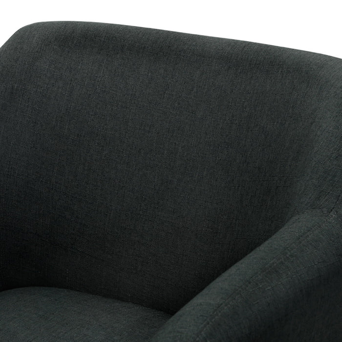 Armchair Tub Chair Charcoal Aston