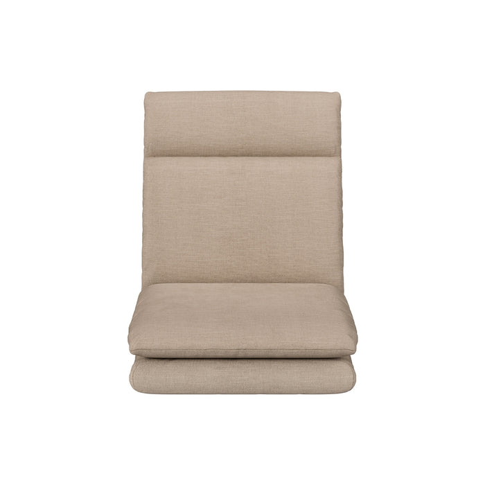 Floor Chair Sofa 1 Seater Linen Beige
