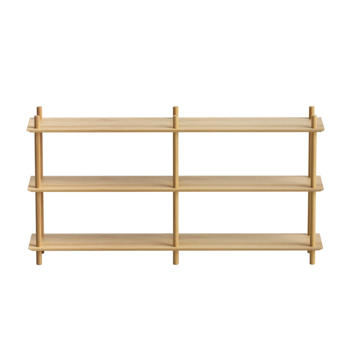Bookshelf 3 Tiers Bookcase Display Shelves Wooden Storage Stand Rack Pine