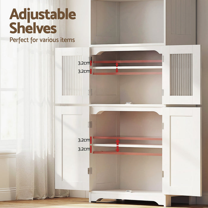 Buffet Sideboard Cabinet Pantry Kitchen Bathroom Storage Cupboard 160cm