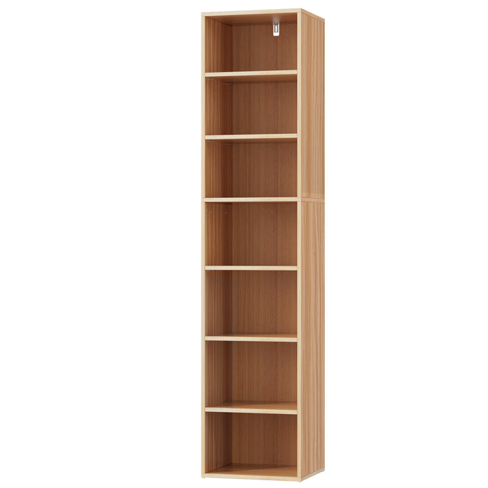 Bookshelf 7 Tiers MILO Pine