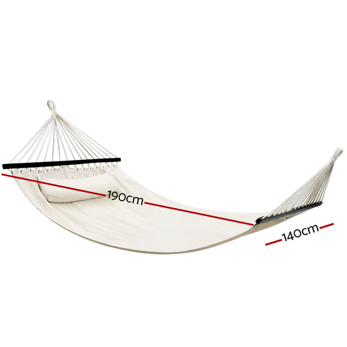 Hammock Bed Outdoor Camping Portable Hanging Chair 2 Person Piillow
