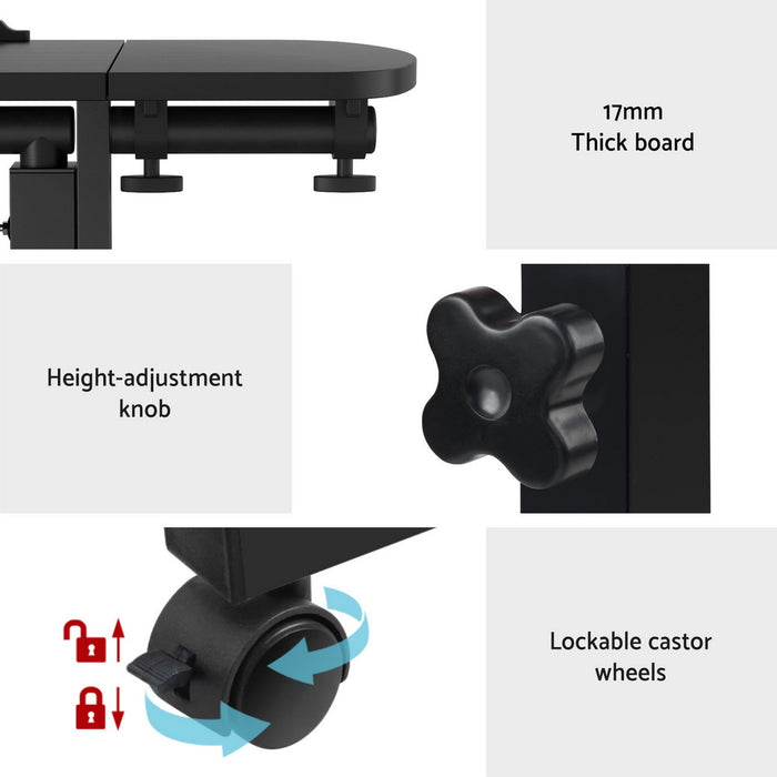 Lumina Laptop Desk Table - Black