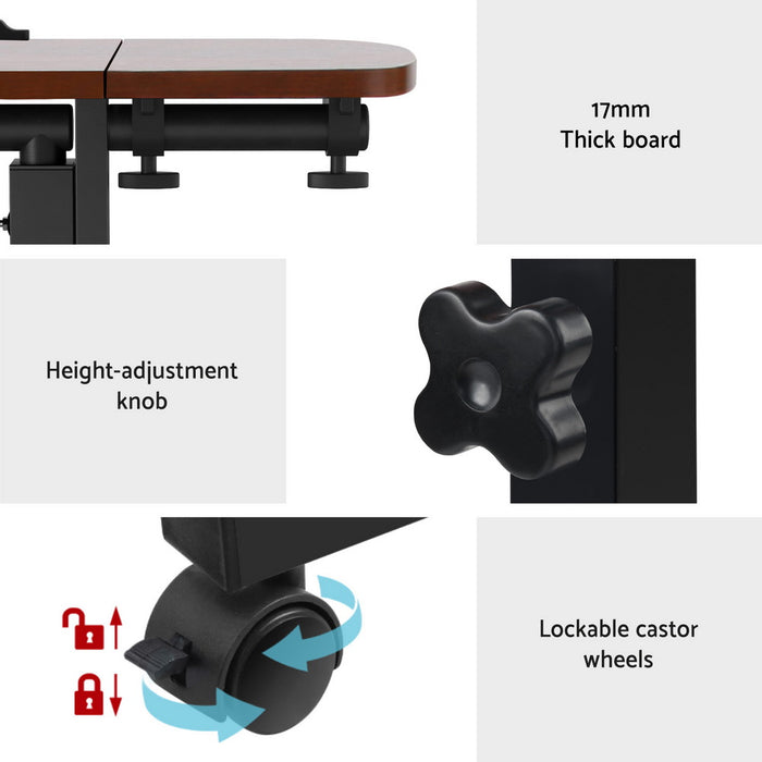 Lumina Laptop Desk Table - Walnut