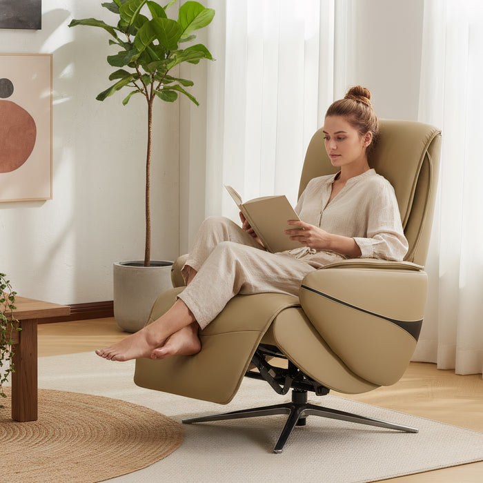 Lauren Leather Electric Accent Chair