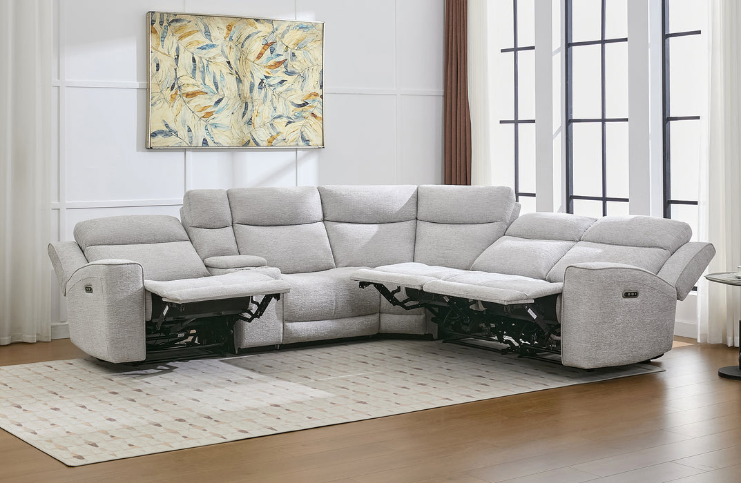 Zool 5 Seater Fabric Electric Corner Modular