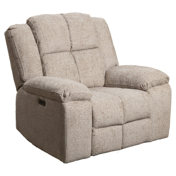 Luxe Fabric Electric Recliner Lounge