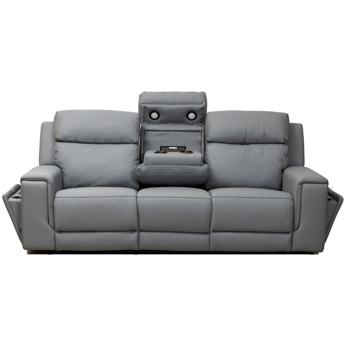 Aquila Electric Recliner Leather Lounge Suite