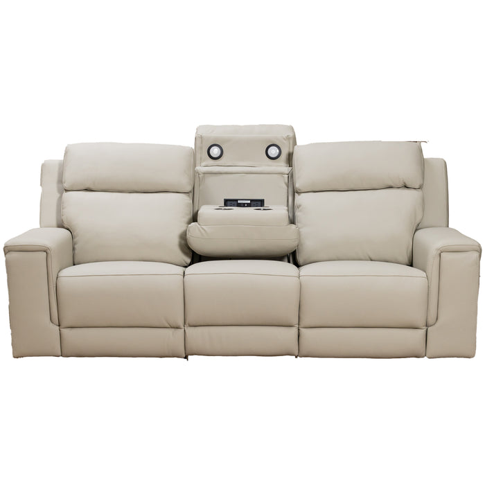 Aquila Electric Recliner Leather Lounge Suite