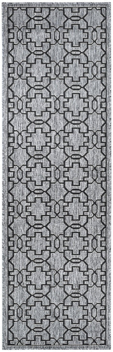 long-island Runner Grey Black Rug 208-DM9E