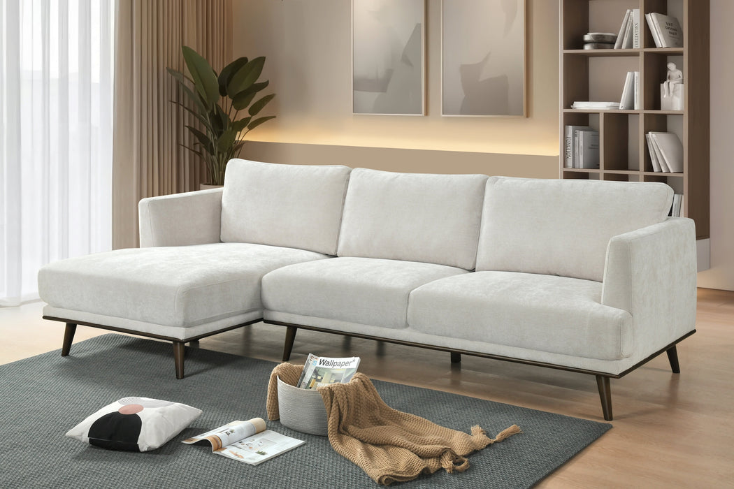 Lucinda 4 Seater Fabric Chaise