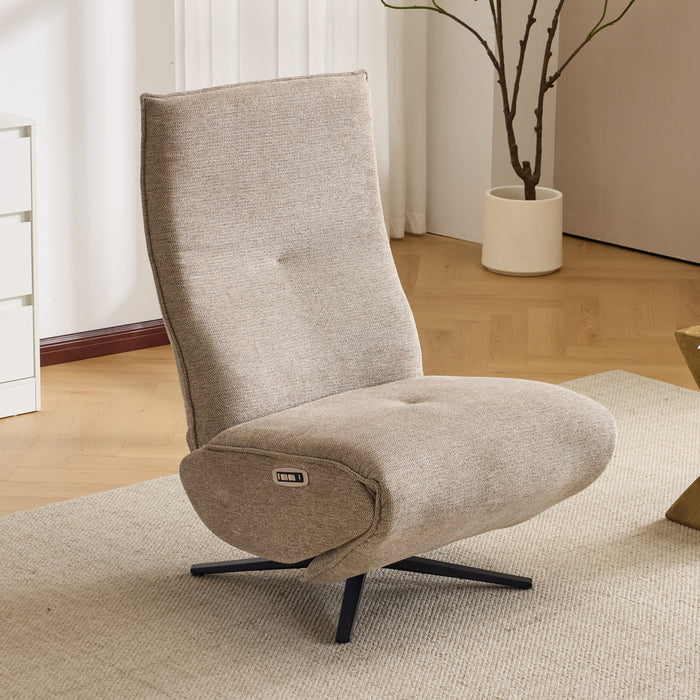 Lud Fabric Electric Accent Chair