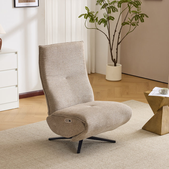 Lud Fabric Electric Accent Chair