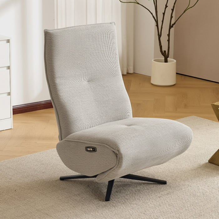 Lud Fabric Electric Accent Chair