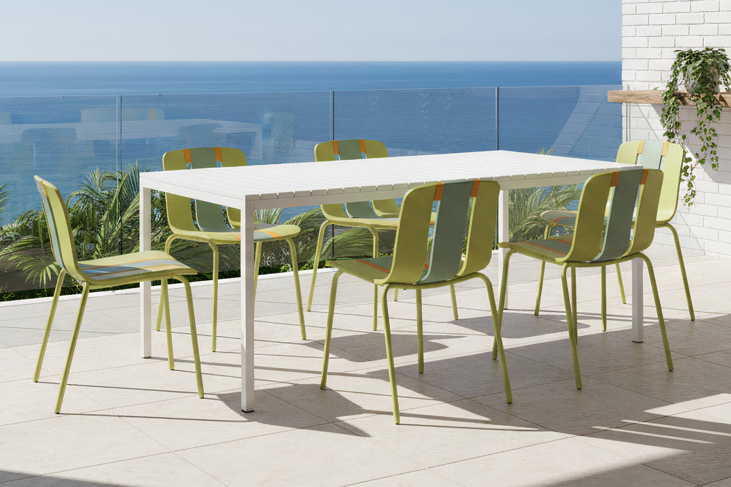 Forrest 7Pce Outdoor Dining Set with Lumi Chairs