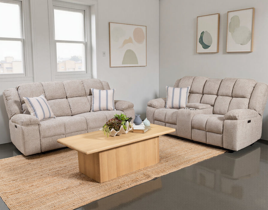 Luxe Fabric Electric Recliner Lounge