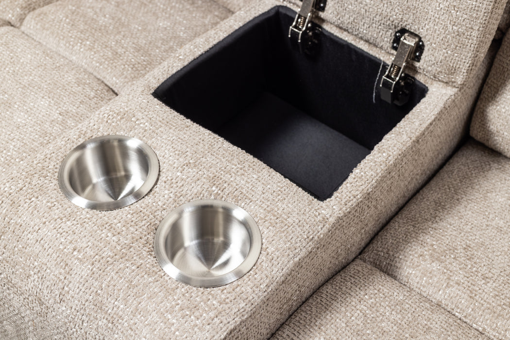 Luxe Fabric Electric Recliner Lounge