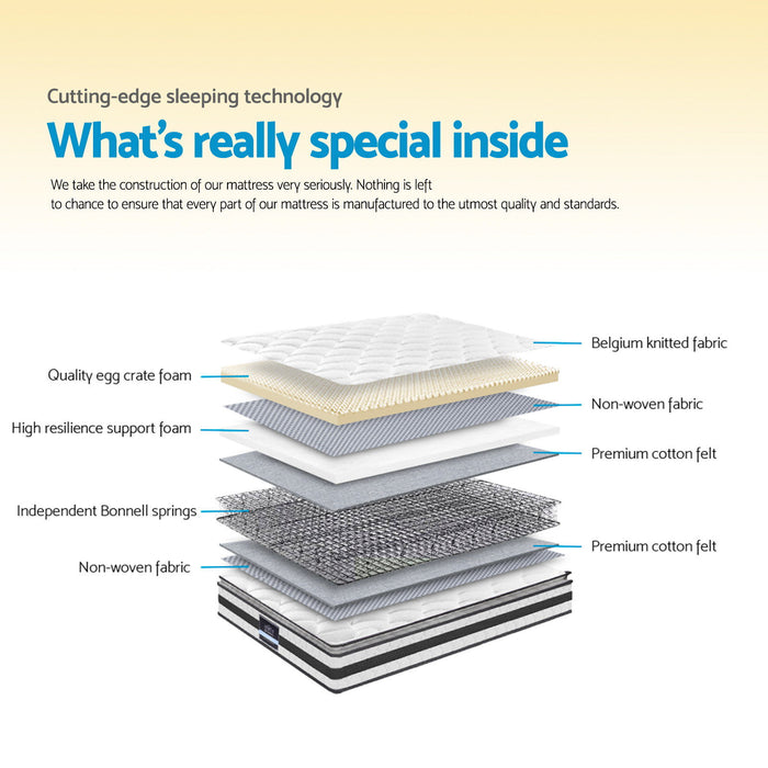 21cm Mattress Pillow Top King Single